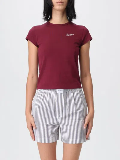 Attico T-shirt The  Woman Color Burgundy