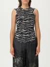 Attico T-shirt The  Donna Colore Bianco In Animal Print