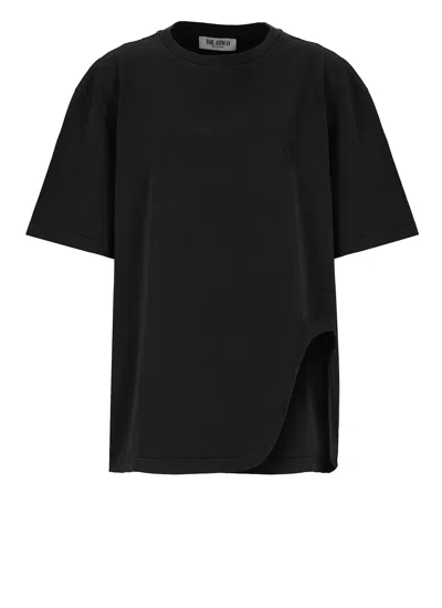 Attico T-shirt With Logo In Black