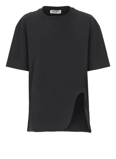 Attico T-shirt With Logo In Black