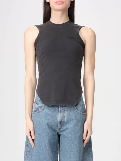 Attico T-shirt The  Woman Color Black In Blue