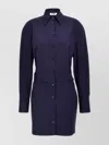 Attico Tailored Fit Cuffed Sleeves Long Dress