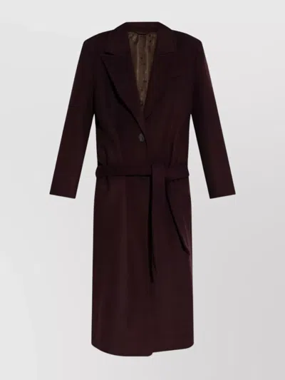 ATTICO TAILORED LONG COAT FEATURING WAIST BELT