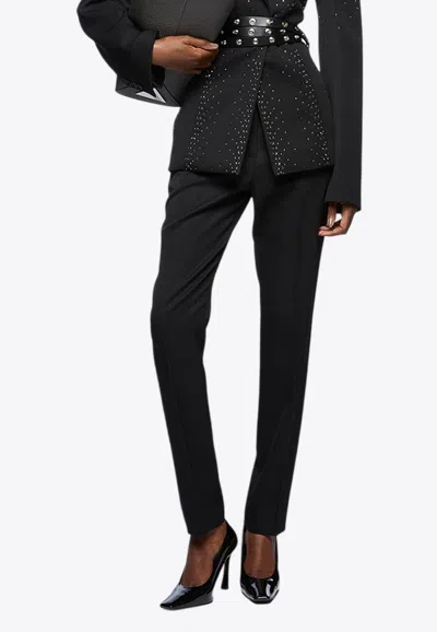 Attico Tailored Slim Pants In Black