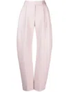 Attico Wide-leg Tailored Trousers In Pink