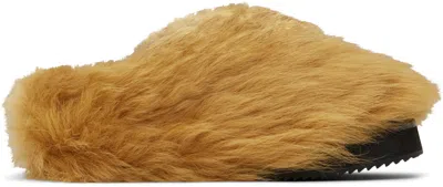 ATTICO TAN MINI ROBIN SABOT SLIPPERS