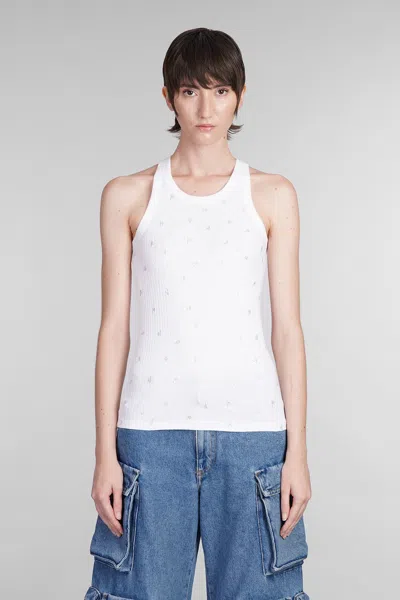 ATTICO TANK TOP IN WHITE COTTON