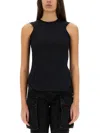 Attico Mirna Cutout Asymmetric Sleeveless Dress In Black