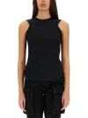 Attico Mirna Cutout Asymmetric Sleeveless Dress In Black
