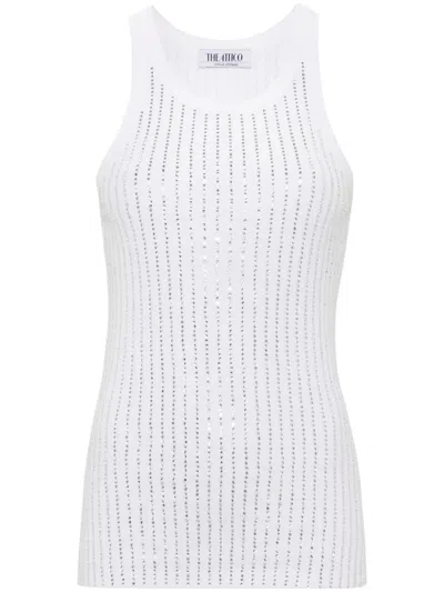 ATTICO TANK TOP WITH RHINESTONES
