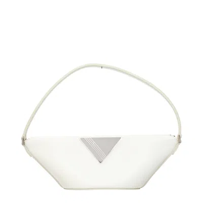 Attico White Leather Handbag