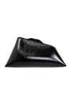 Attico Midnight Leather Clutch Bag In Black