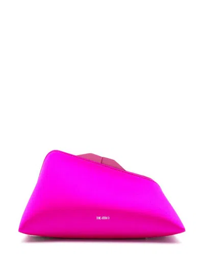 Attico 8.30 Pm Satin Clutch Bag In Pink