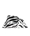 Attico The  8.30pm Animal Printed Clutch Bag In White