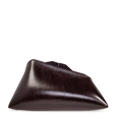 Attico 8:30pm Oversized Clutch In Brown