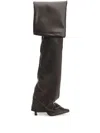 Attico The  95mm Over-the-knee Boots In Brown