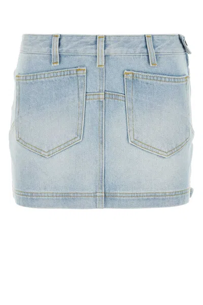 ATTICO THE ATTICO ABRA DENIM MINI SKIRT