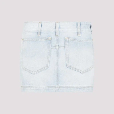 Attico The  Abra Mini Skirt 27 In Blue