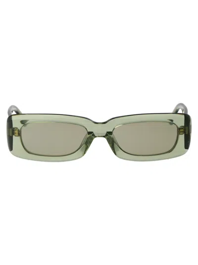Attico The  Acetate Green Gold Sunglasses