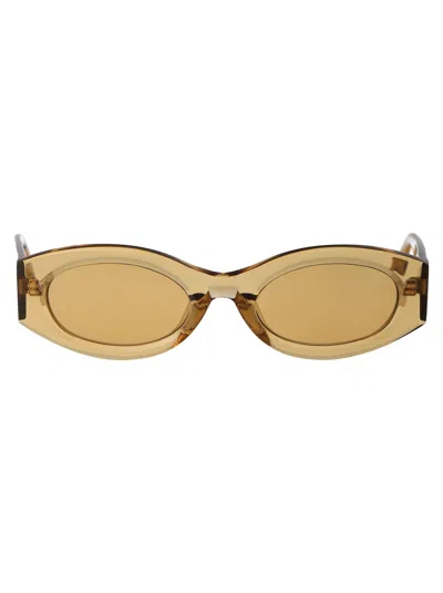 Attico The  Acetate Sand Gold Sunglasses