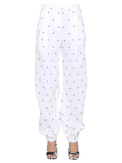 ATTICO THE ATTICO ALL OVER LOGO PANTS
