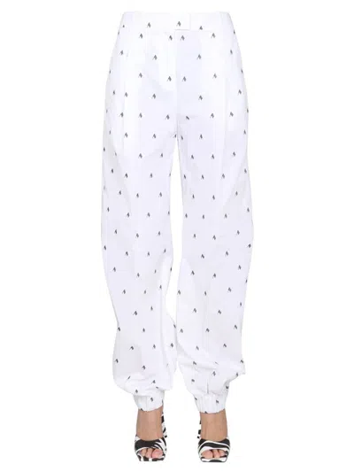 Attico The  All Over Logo Pants In White