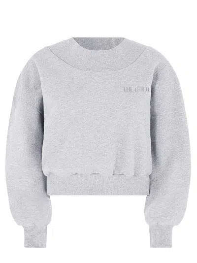 ATTICO THE ATTICO AMERICAN FLEECE DOUBLE MELANGE SWEATSHIRT