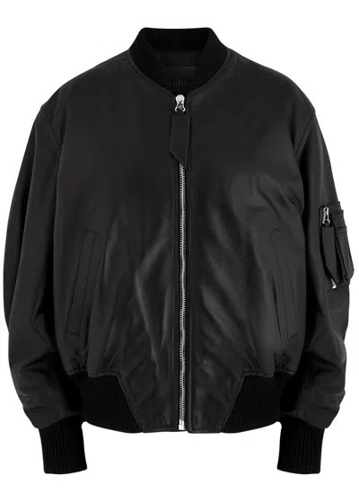 ATTICO THE ATTICO ANJA PADDED LEATHER BOMBER JACKET
