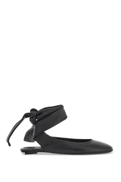 ATTICO THE ATTICO ANKLE STRAP FLAT SHOES