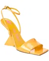 Attico Ankle Strap Patent Sandal In Orange