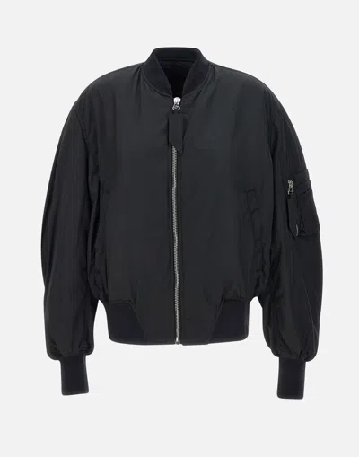 Attico Tech Bomber Jacket In Black