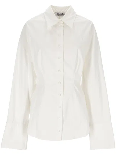 Attico The  Asymmetric Buttoned Shirt In White