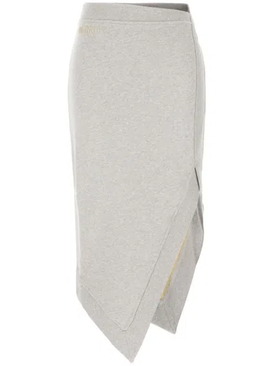 ATTICO THE ATTICO ASYMMETRICAL HEM GRAY