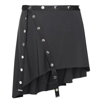ATTICO THE ATTICO ASYMMETRICAL STRETCH JERSEY MINI SKIRT