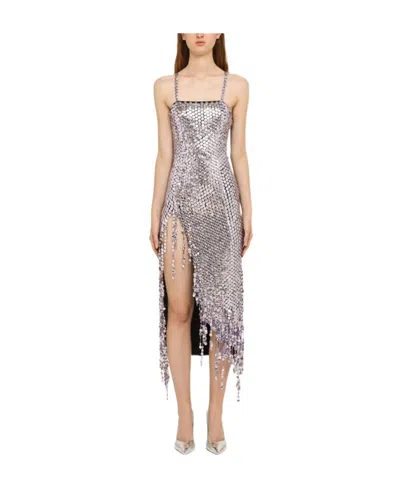 ATTICO THE ATTICO AVERY EMBELLISHED SLEEVELESS MIDI DRESS
