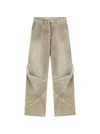 Attico Low-rise Wide-leg Jeans