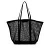 Attico Via Del Mare Tote In Black Polyester