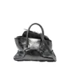 Attico Double Handle Handbag In Black