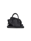 Attico Mini Bag With Structured Shape And Handles In Black