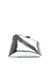 Attico Mini Midnight Clutch Bag In Silver