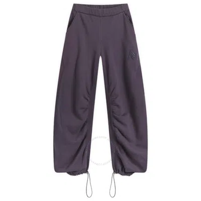 Attico The  Baia Long Cotton Sweat Pants In Grey