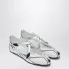 Attico Cross Strap Mesh Ballet Flats Round Toe
