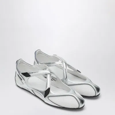 Attico The   Ballerina Flat Floor 01 Silver