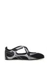 Attico Modern Flat Shoes With Cross-strap Detail