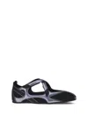Attico Nomad Ballerinas In Black