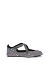 Attico Nomad Ballerinas In Gray