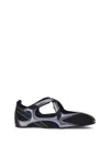 Attico Nomad Ballerinas In Black