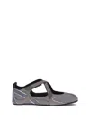 Attico Nomad Ballerinas In Gray