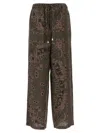 Attico Bandana Print Muslin Pants In Green