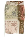 Attico Bandana Print Sarong Beachwear Multicolor In Multi